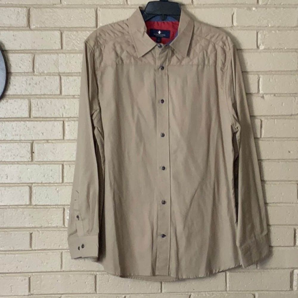 Argyle cultures long sleeve shirt size large NWOT